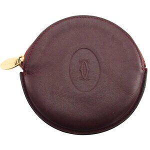 CARTIER Coin case Bordeaux Women Authentic secondhand